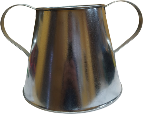 Asador castañas Cónico dos asas Chapa Zincada 24x16 cm Asador castañas Cónico dos asas Chapa Zincada 24x16 cm